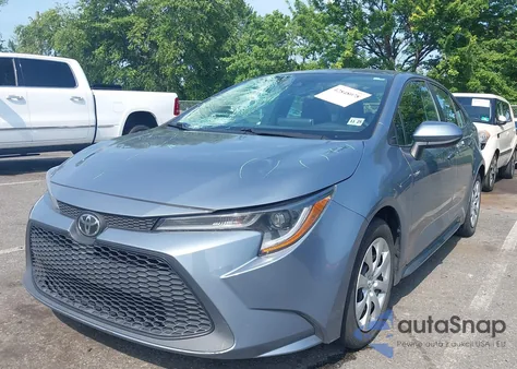 2020 Toyota Corolla Le z USA, uszkodzony, nr VIN 5YFEPRAE6LP120850